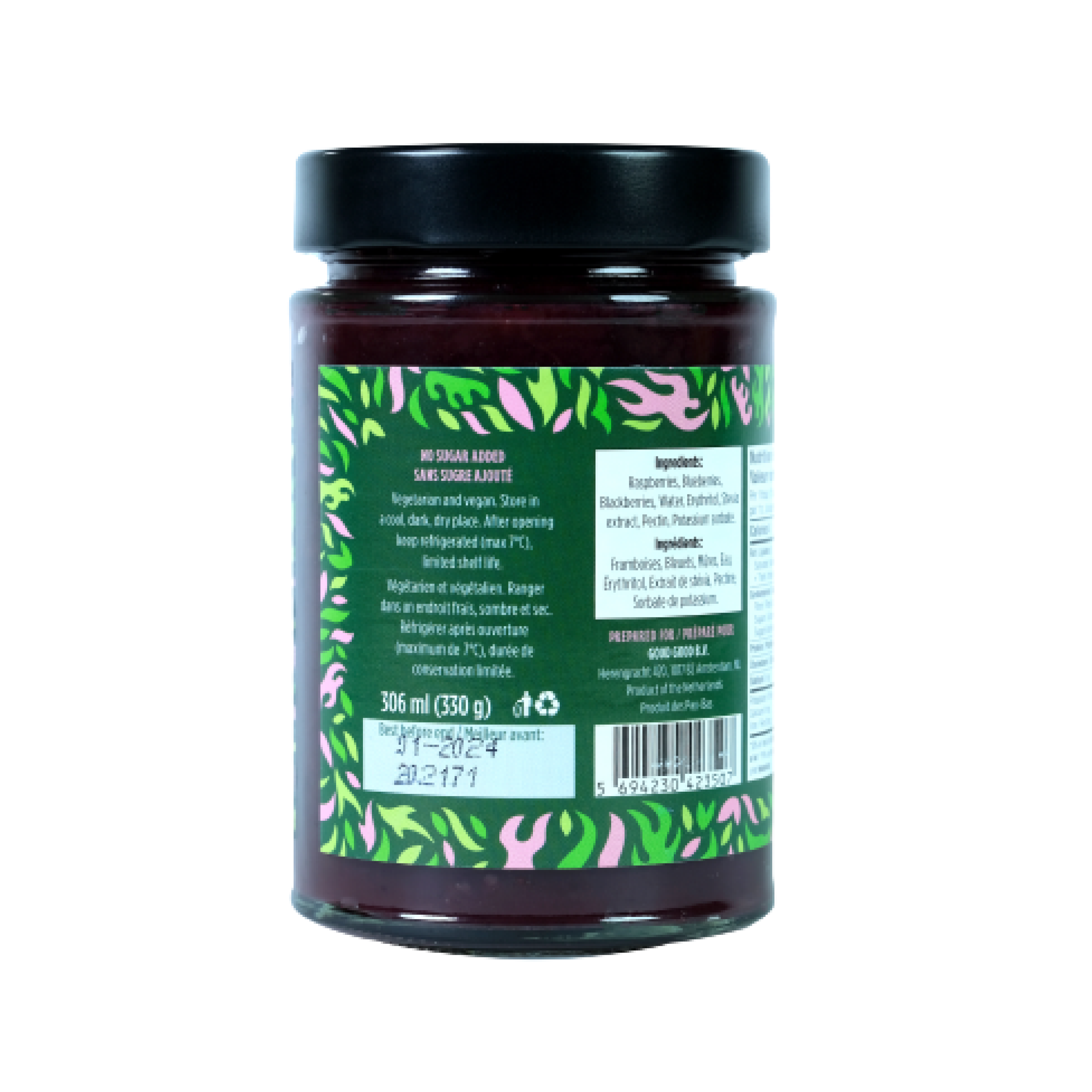 Forest Fruits Spread- No Added Sugar / Confiture Fruits de la Fôret