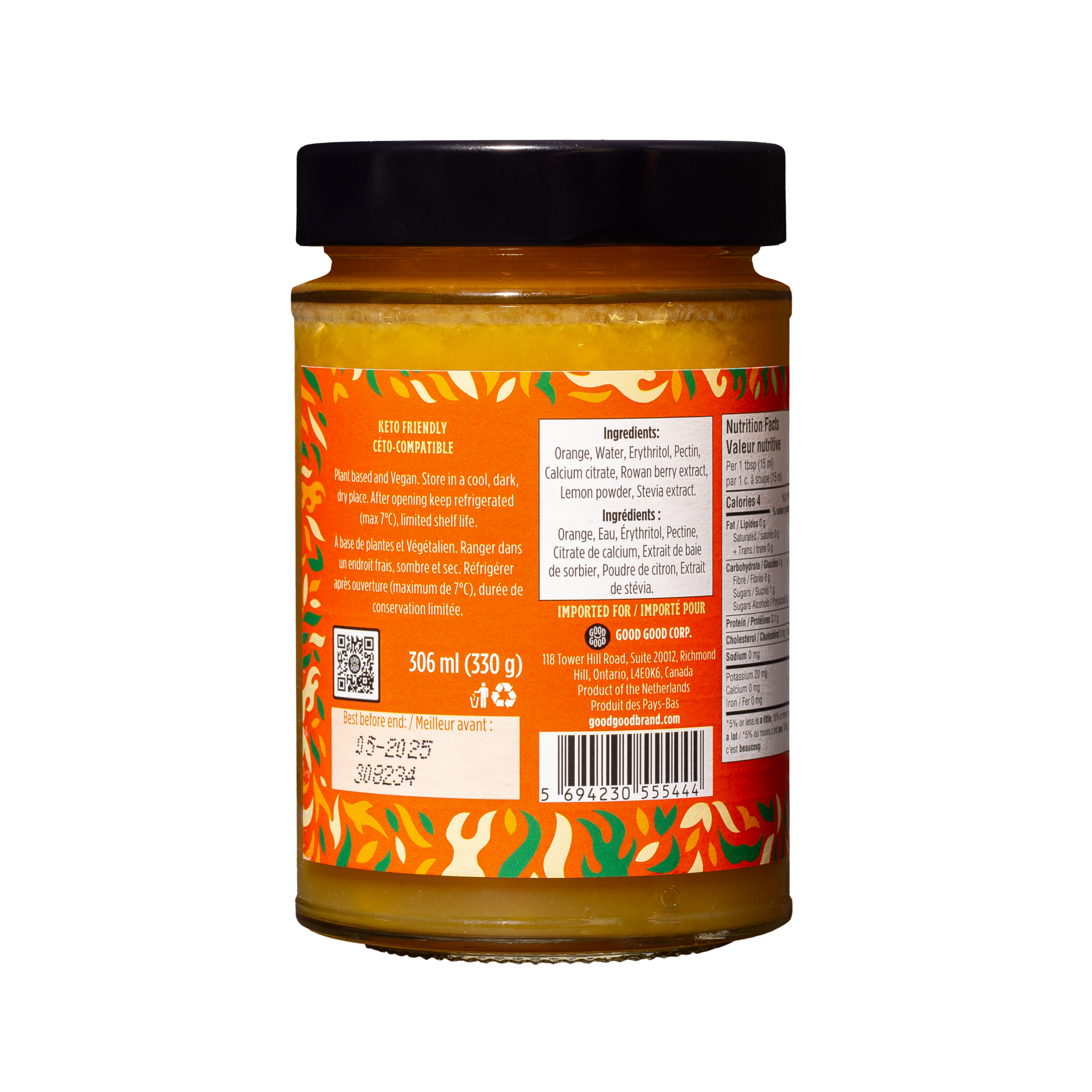 Orange Spread- No Added Sugar / Tartinade d'Orange