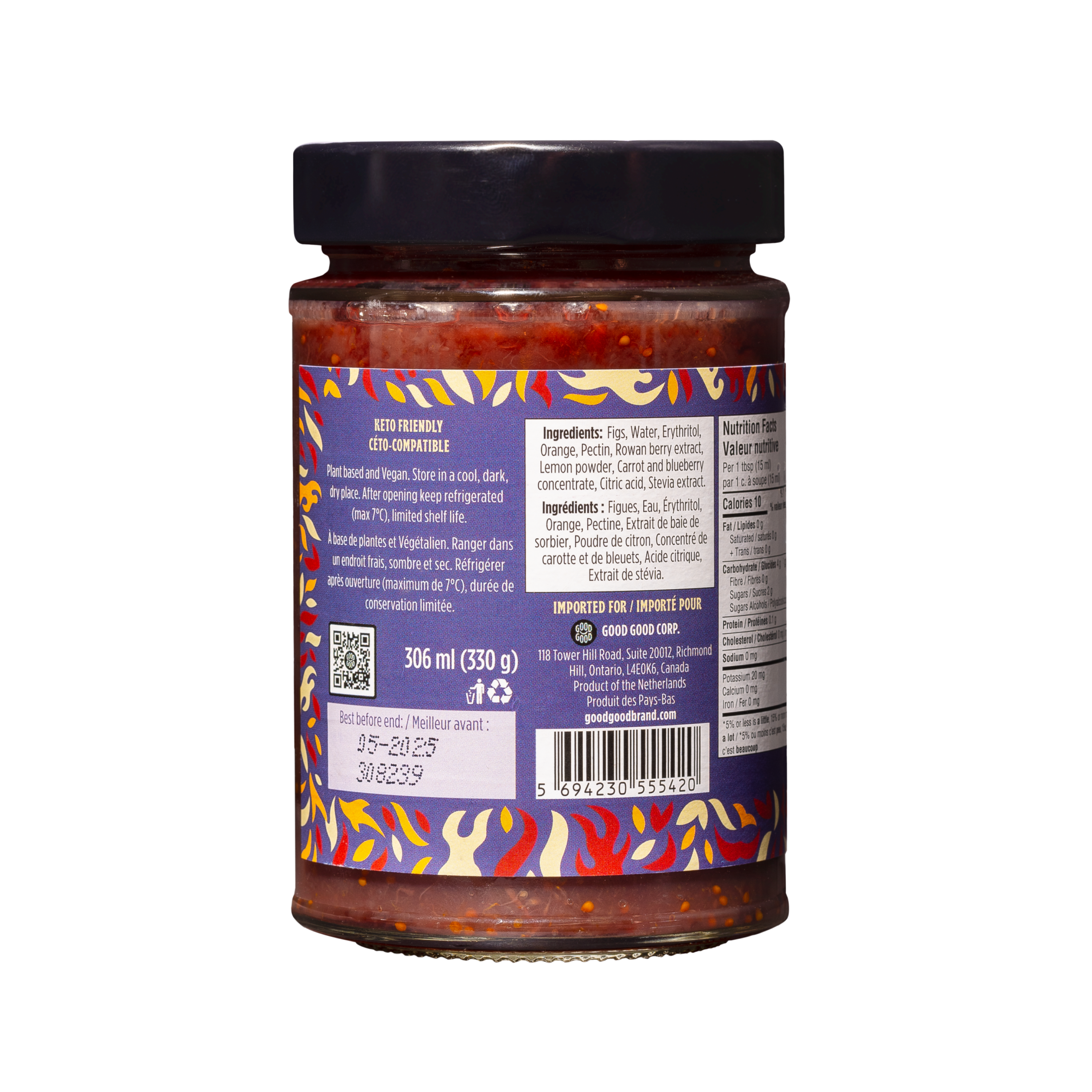Fig Spread - No Added Sugar / Tartinade de Figues